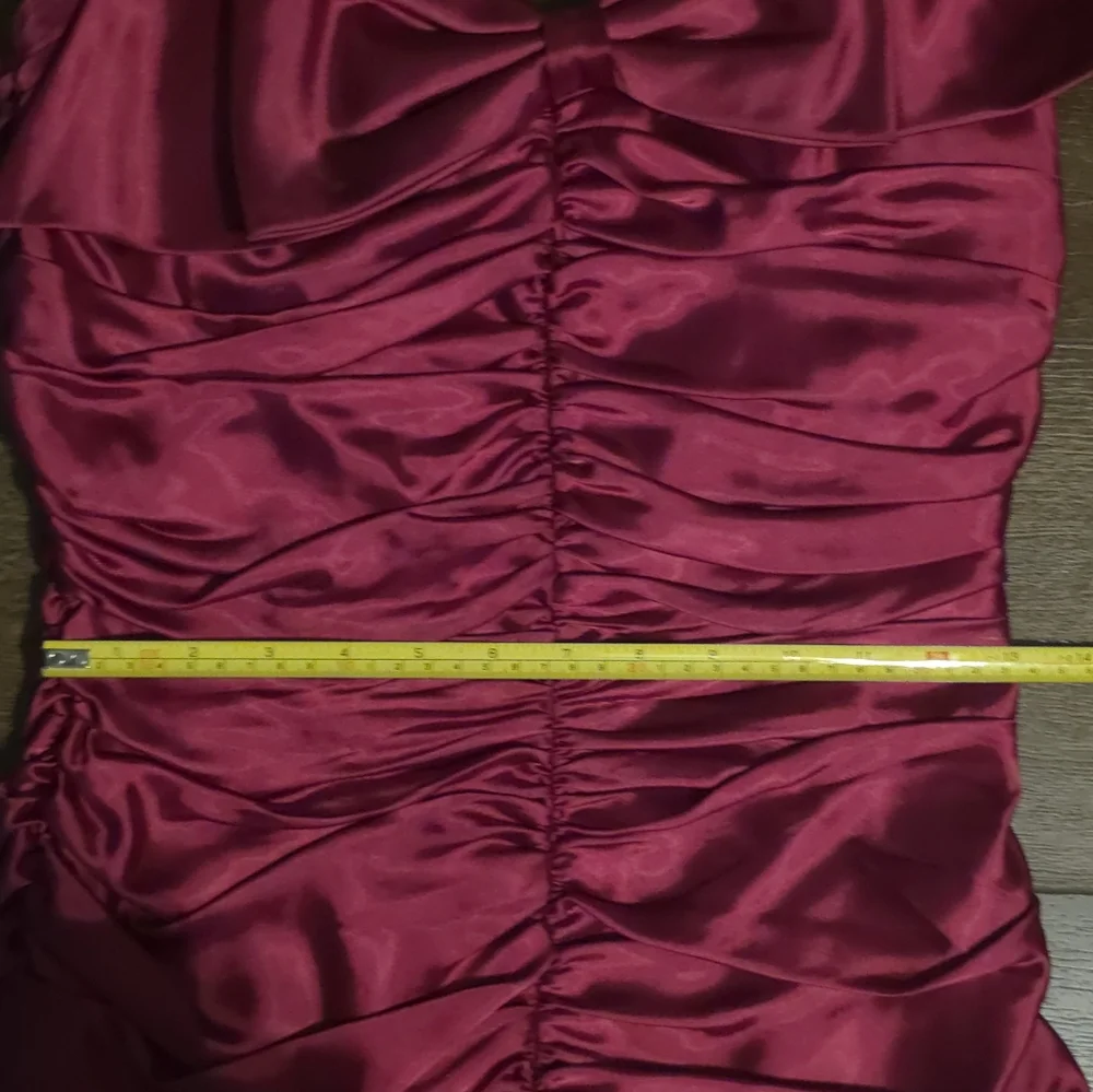 Stunning Magenta Satin Bow Dress - Picture 11 of 16